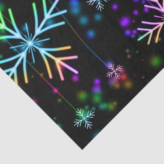 kerstsnowflake feestpapier tissuepapier (Detail)