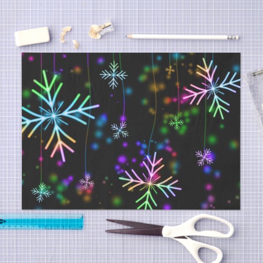 kerstsnowflake feestpapier tissuepapier (Craft)