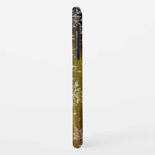 Kerstsnowflake Gold Black - Aangepaste naam Case-Mate iPhone Case (Achterkant/links)