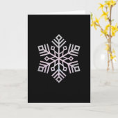 kerstsnowflake kaart (Gele Bloem)