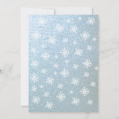 kerstsnowflake kaart (Achterkant)