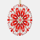kerstsnowflake keramisch ornament (Rechts)