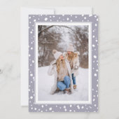 kerstsnowflake Lila foto-Lijst (Achterkant)