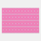 Kerstsnowflake Luxury Pattern Pset Inpakpapier Vel (Voorkant 3)