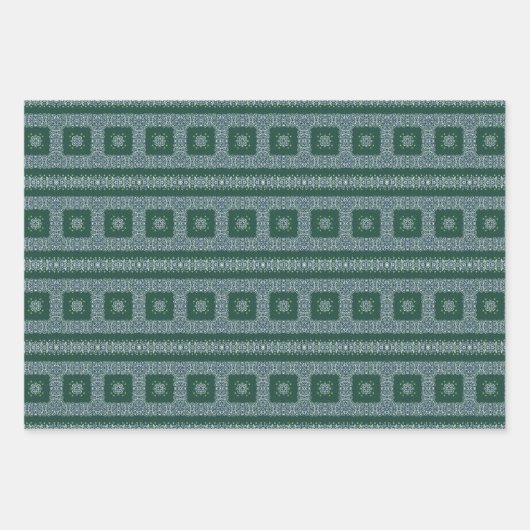 Kerstsnowflake Luxury Pattern Pset Inpakpapier Vel (Voorkant 2)