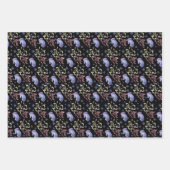 Kerstsnowflake, Mittens en Mistletoe Pattern Inpakpapier Vel (Voorkant 3)