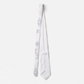 Kerstsnowflake Necktie Stropdas (Achterkant)