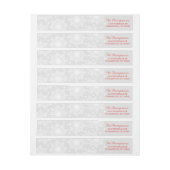 kerstsnowflake omhulsel rond etiket (Vel)