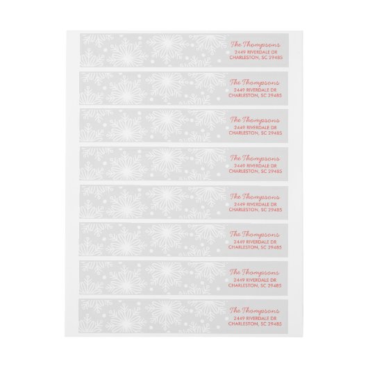 kerstsnowflake omhulsel rond etiket (Vel)