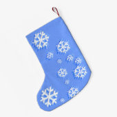 kerstsnowflake patroon - Oorspronkelijke kunst Kleine Kerstsok (Achterkant (Hangend))