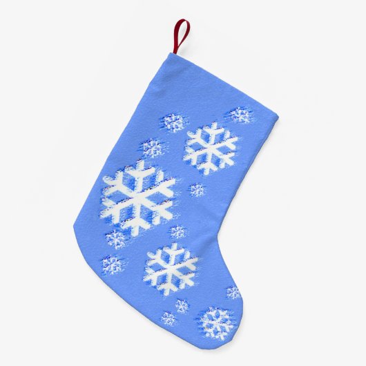 kerstsnowflake patroon - Oorspronkelijke kunst Kleine Kerstsok (Voorkant (Hangend))