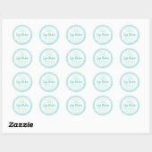 kerstsnowflake peppermint lip-balsetiketten ronde sticker (Vel)