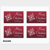 kerstsnowflake persoonlijke cadeautjes Label Stick (Vel)
