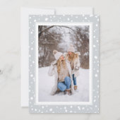 kerstsnowflake Pewter Gray Foto Lijst (Achterkant)