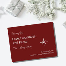 kerstsnowflake Red Festive Family