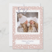 kerstsnowflake Roos Foto Lijst (Voorkant)