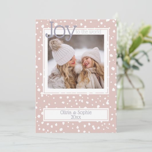 kerstsnowflake Roos Foto Lijst (Staand voorkant)