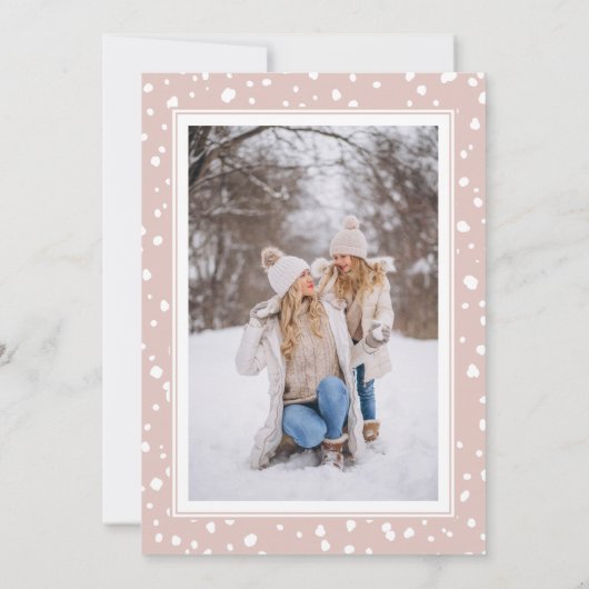 kerstsnowflake Roos Foto Lijst (Achterkant)