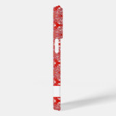 kerstsnowflake Star Pattern, aangepast rood Case-Mate iPhone Case (Achterkant / Rechts)