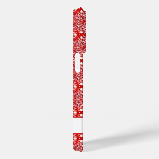 kerstsnowflake Star Pattern, aangepast rood Case-Mate iPhone Case (Achterkant / Rechts)