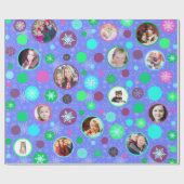 kerstsnowflakes 14 Afbeeldingen Paars Cadeaupapier (Vlak)