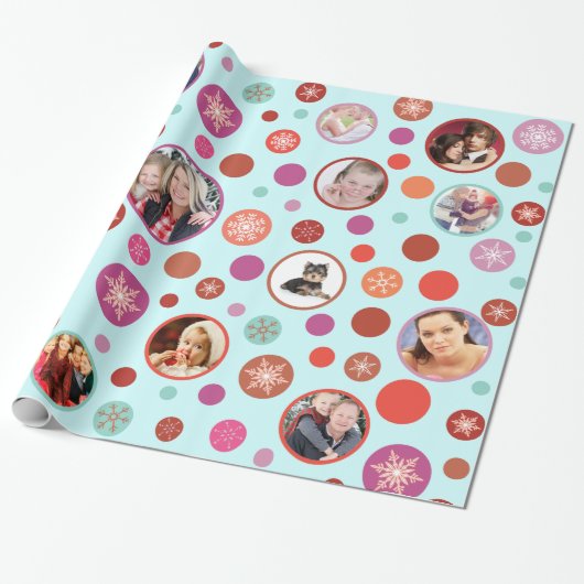 kerstsnowflakes 14 favoriete Afbeeldingen uit de f Cadeaupapier (Uitgerold)