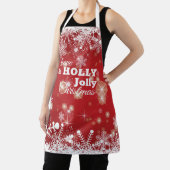 kerstsnowflakes Apron Schort (Insitu)