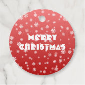 kerstsnowflakes bedankjes labels (Voorkant)