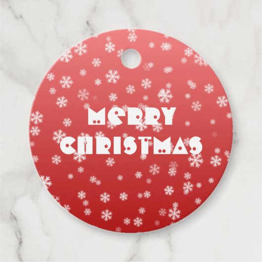 kerstsnowflakes bedankjes labels (Voorkant)