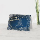 kerstsnowflakes, bedrijfsgroet feestdagen kaart (Voorkant)