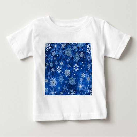 kerstsnowflakes blauw en zilver (Voorkant)