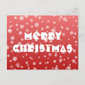 kerstsnowflakes briefkaart (Voorkant)