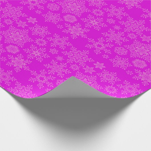 kerstsnowflakes cadeaupapier (Hoek)