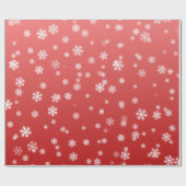 kerstsnowflakes cadeaupapier (Vlak)