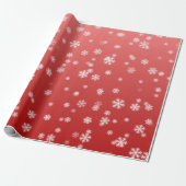 kerstsnowflakes cadeaupapier (Uitgerold)
