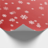 kerstsnowflakes cadeaupapier (Hoek)