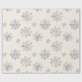 kerstsnowflakes cadeaupapier (Vlak)