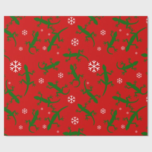 kerstsnowflakes cadeaupapier (Vlak)