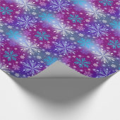 kerstsnowflakes cadeaupapier (Hoek)