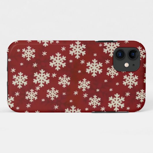 kerstsnowflakes Case-Mate iPhone case (Achterkant (horizontaal))