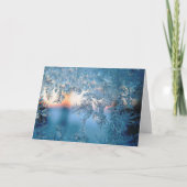 kerstsnowflakes feestdagen kaart (Voorkant)