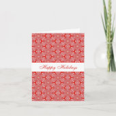 kerstsnowflakes Foto aangepast patroon Feestdagen Kaart (Voorkant)