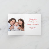 kerstsnowflakes Foto aangepast patroon Feestdagen Kaart (Binnen)