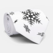 kerstsnowflakes Gentlemen's Necktie Stropdas (Opgerold)
