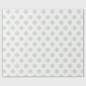 kerstsnowflakes Geometrische noordse patronen Cadeaupapier (Vlak)