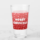 kerstsnowflakes glas (Voorkant)