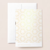 kerstsnowflakes Gold persoonlijke foto Folie Kaarten (Met envelop)