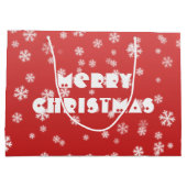 kerstsnowflakes groot cadeauzakje (Achterkant)