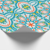 kerstsnowflakes in noordse stijl (trg) cadeaupapier (Hoek)