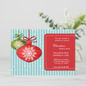 kerstsnowflakes kaart (Staand voorkant)